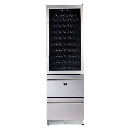 Forno Azienda Dual Temperature Zone Wine Cooler -108 Bottles FWCDR6628-24S